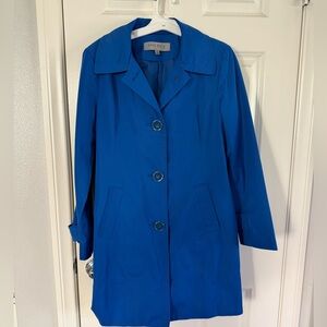 Anne Klein Bold Blue Trench Coat